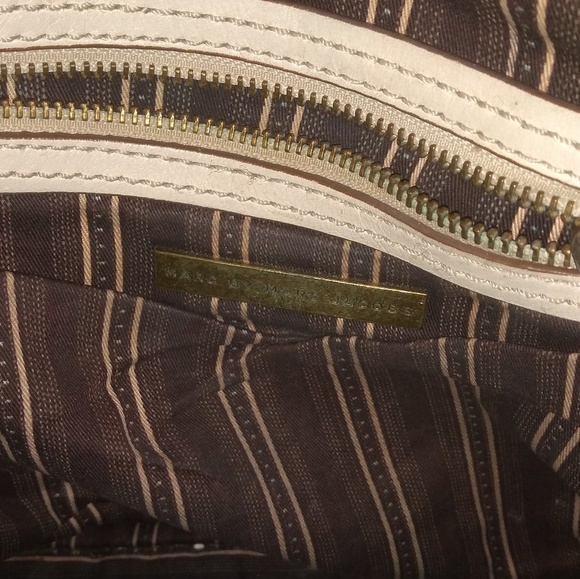 Cream Marc x Marc Jacobs Leather Tote Bag - Picture 8 of 9